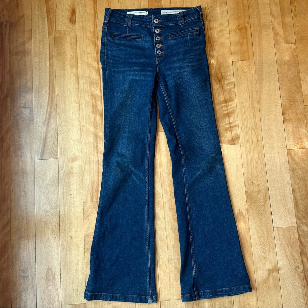 Anthropologie Blue Flare Jeans